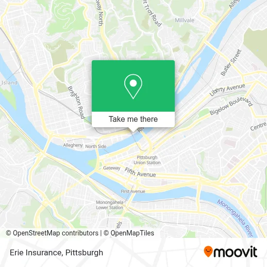Erie Insurance map