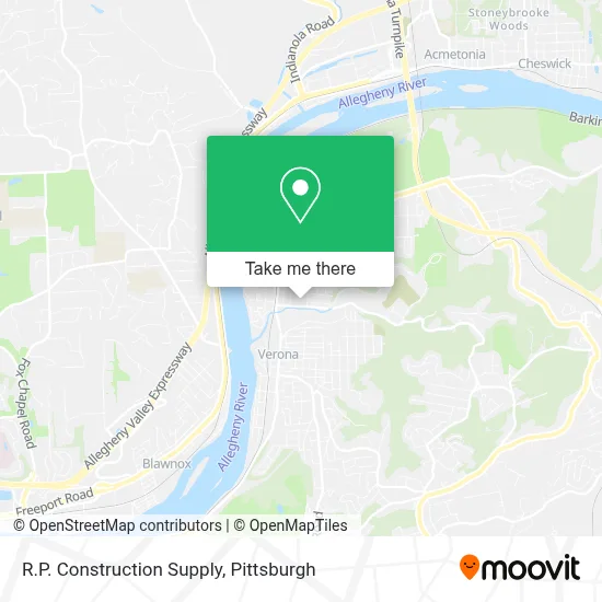 R.P. Construction Supply map