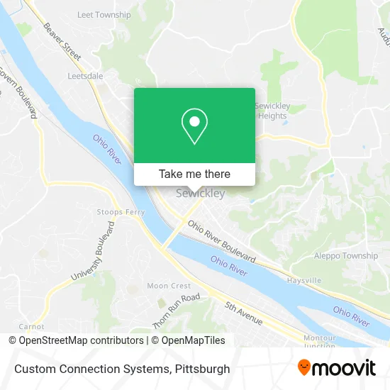Custom Connection Systems map