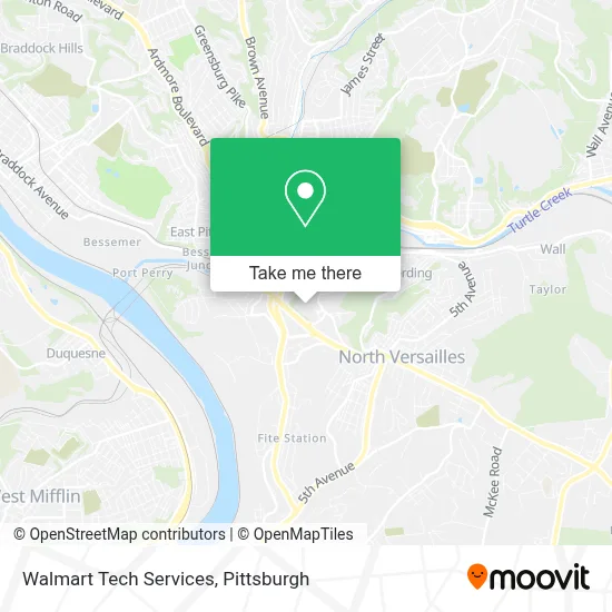 Walmart Tech Services map