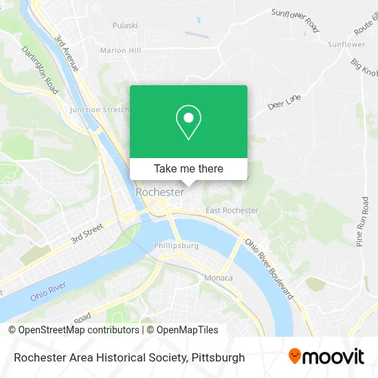 Rochester Area Historical Society map