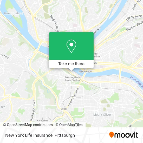 New York Life Insurance map