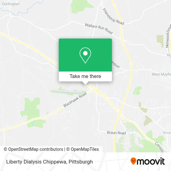 Liberty Dialysis Chippewa map