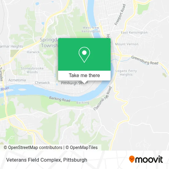Veterans Field Complex map