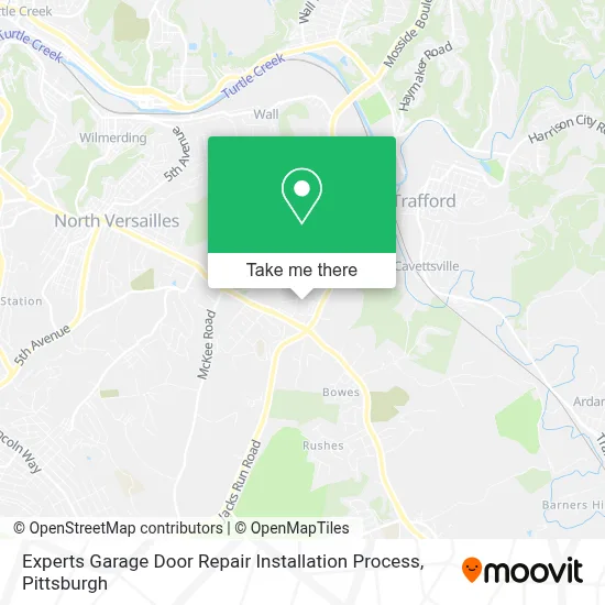 Experts Garage Door Repair Installation Process map