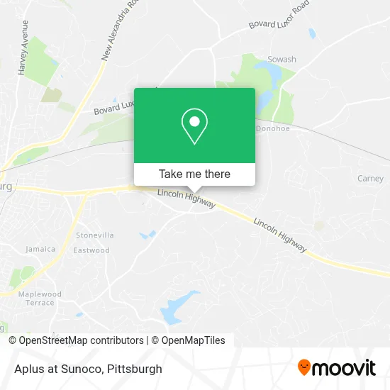 Aplus at Sunoco map