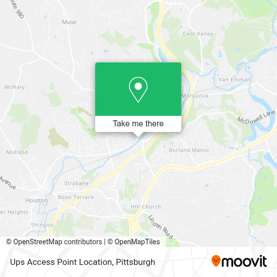 Ups Access Point Location map