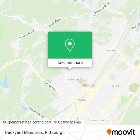 Backyard Ministries map