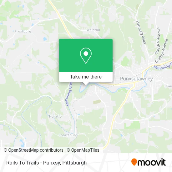 Rails To Trails - Punxsy map