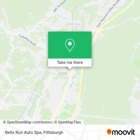 Bells Run Auto Spa map