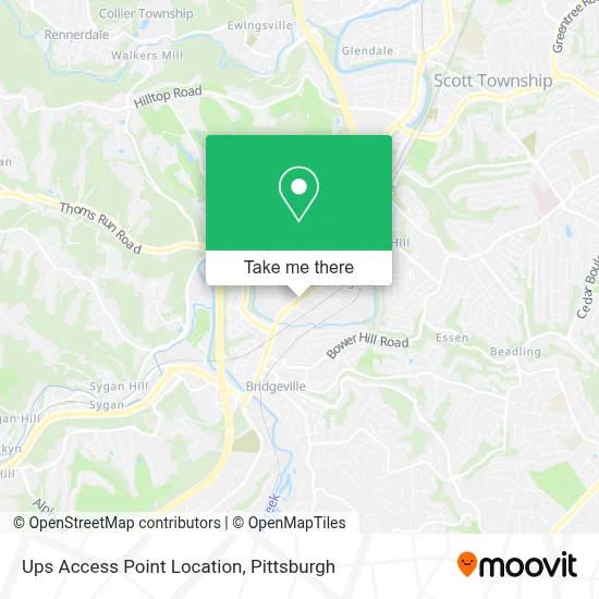 Ups Access Point Location map