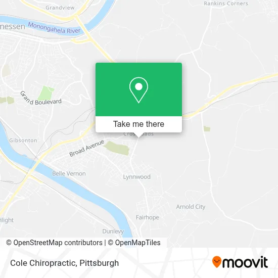 Cole Chiropractic map