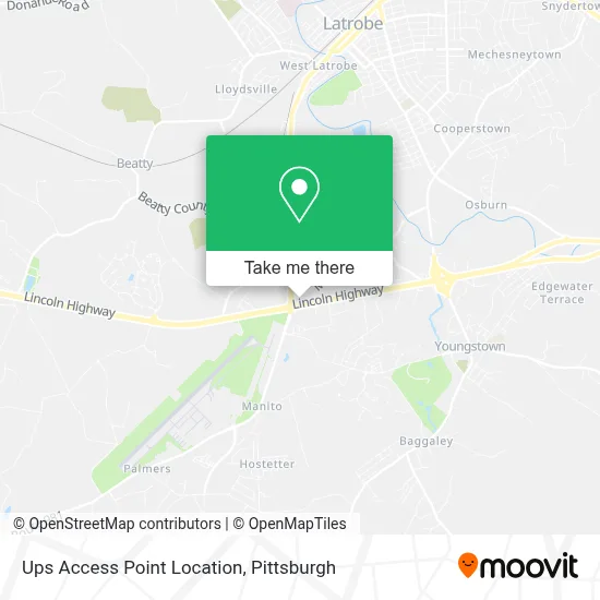 Ups Access Point Location map