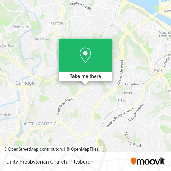 Unity Presbyterian Church map