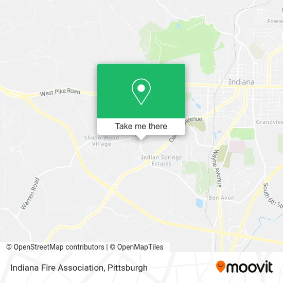 Indiana Fire Association map