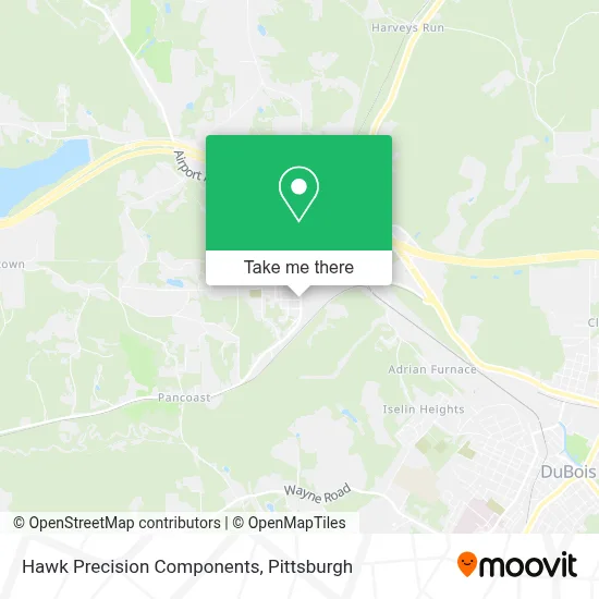 Hawk Precision Components map