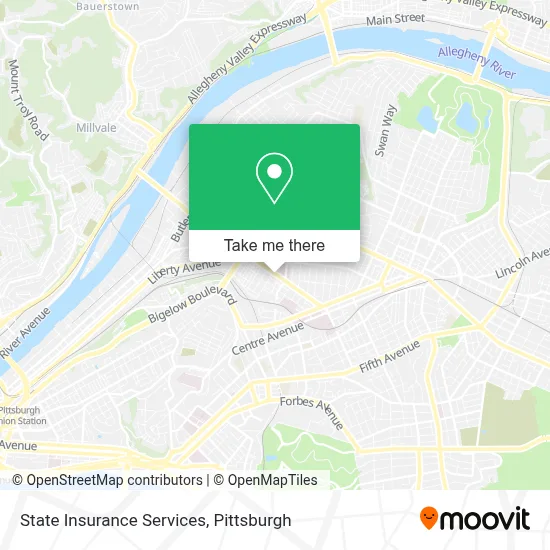 State Insurance Services map