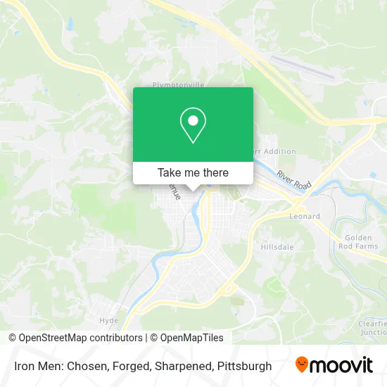 Iron Men: Chosen, Forged, Sharpened map