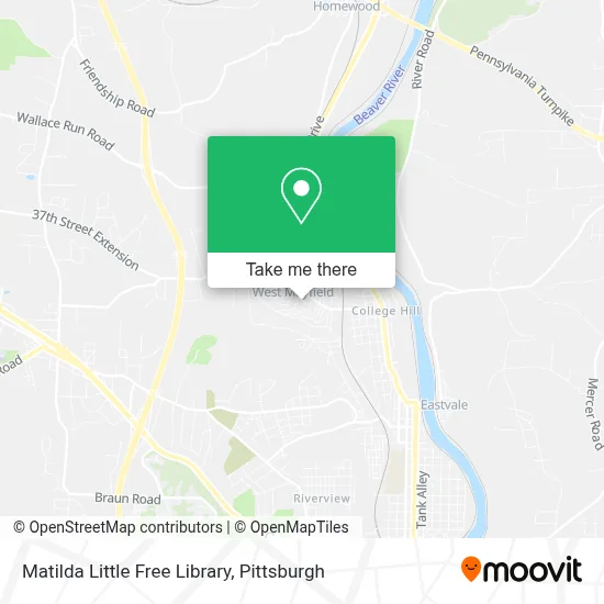 Matilda Little Free Library map