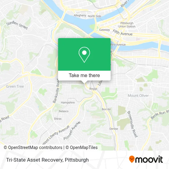 Tri-State Asset Recovery map
