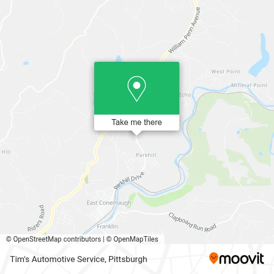 Tim's Automotive Service map