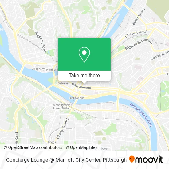 Concierge Lounge @ Marriott City Center map