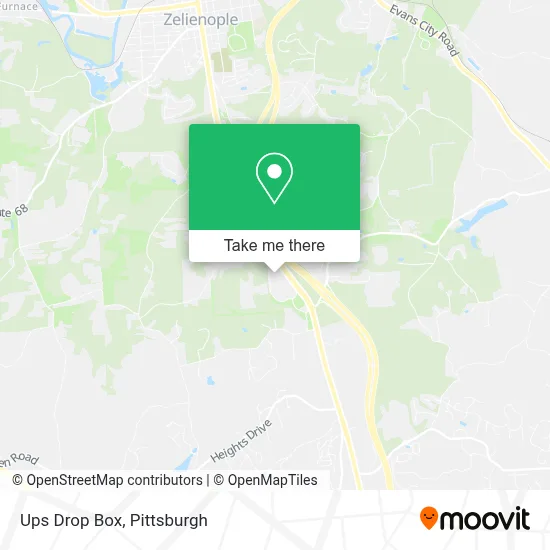 Ups Drop Box map