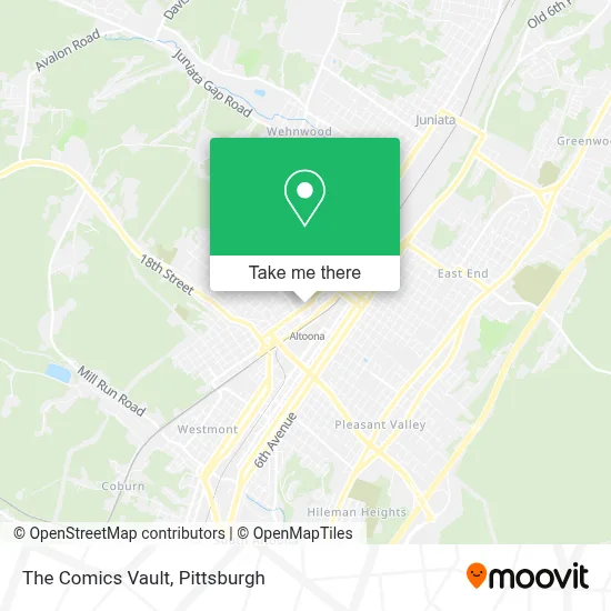 The Comics Vault map