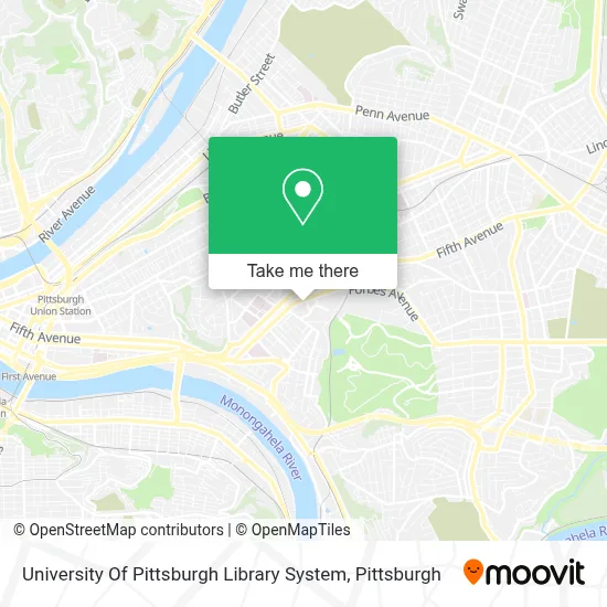 University Of Pittsburgh Library System map