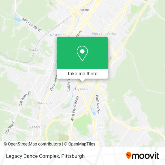 Legacy Dance Complex map