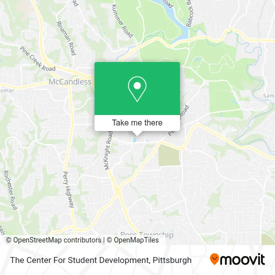 The Center For Student Development map