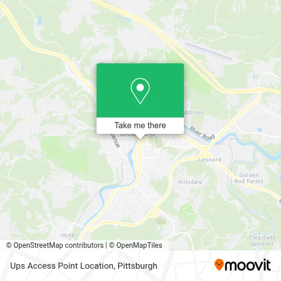 Ups Access Point Location map