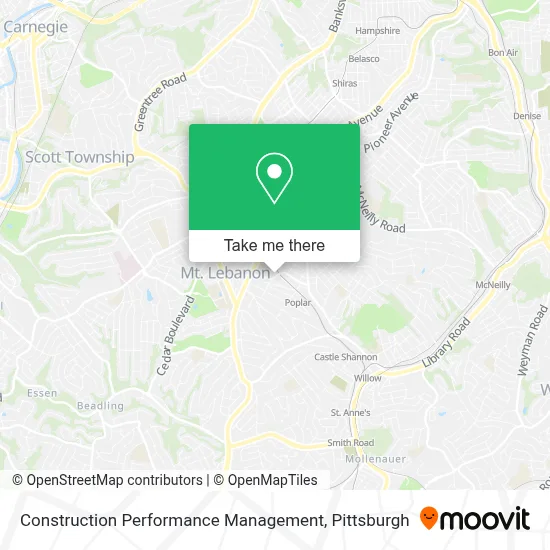 Construction Performance Management map