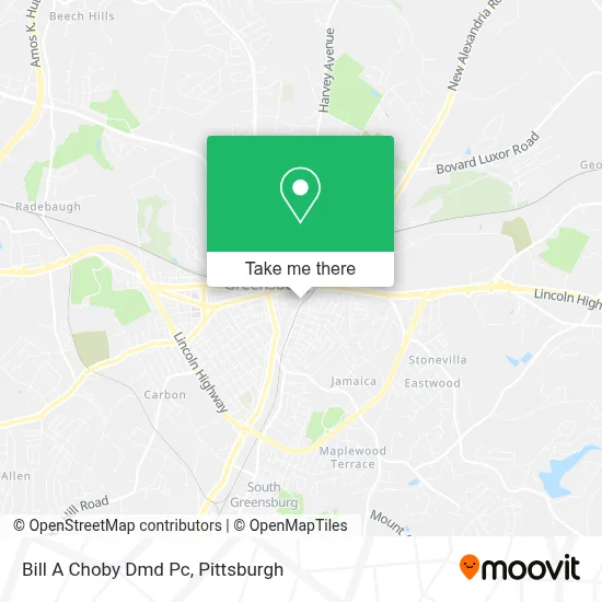 Bill A Choby Dmd Pc map