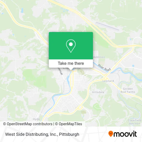West Side Distributing, Inc. map