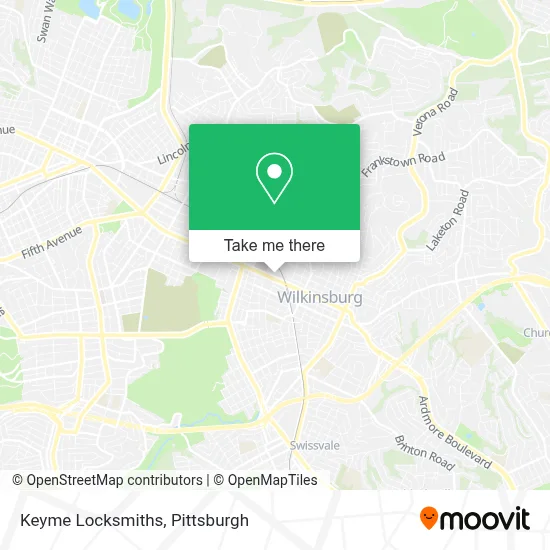 Keyme Locksmiths map