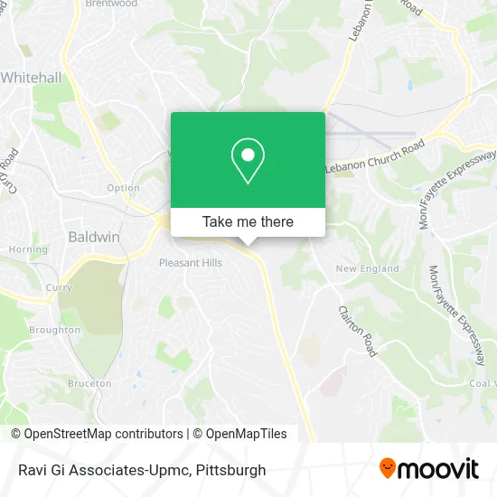 Ravi Gi Associates-Upmc map