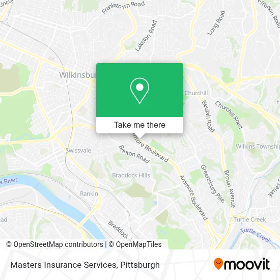 Masters Insurance Services map