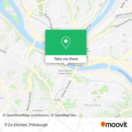 P.Za Kitchen map