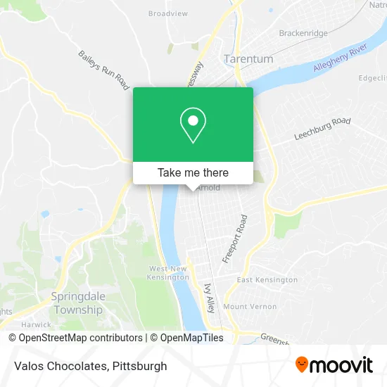Valos Chocolates map