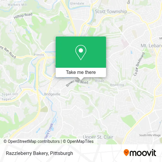 Razzleberry Bakery map