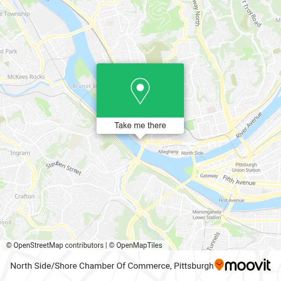 North Side / Shore Chamber Of Commerce map