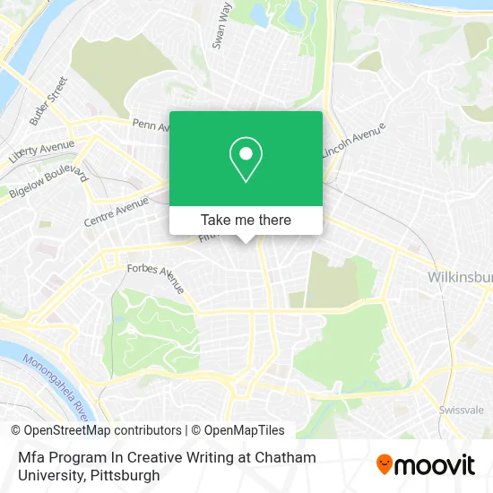 Mfa Program In Creative Writing at Chatham University map