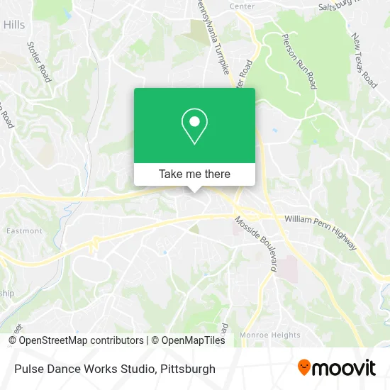 Pulse Dance Works Studio map