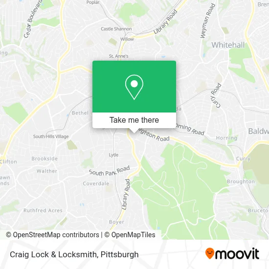 Craig Lock & Locksmith map