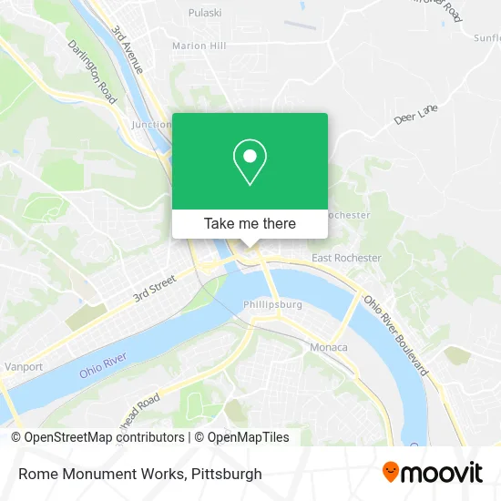 Rome Monument Works map