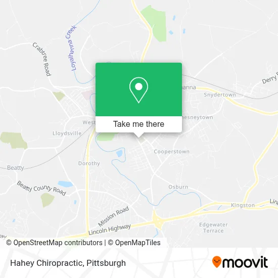 Hahey Chiropractic map