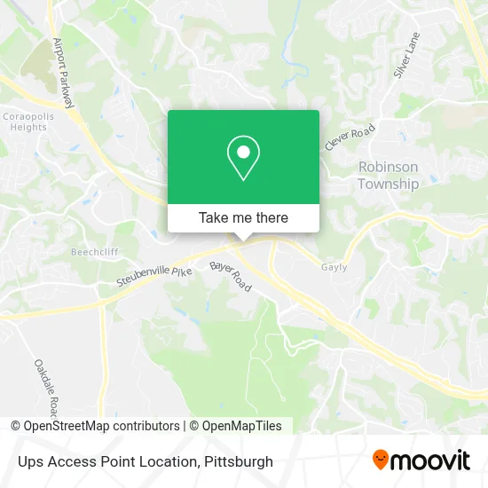 Ups Access Point Location map