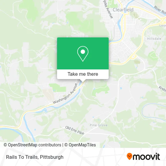 Rails To Trails map