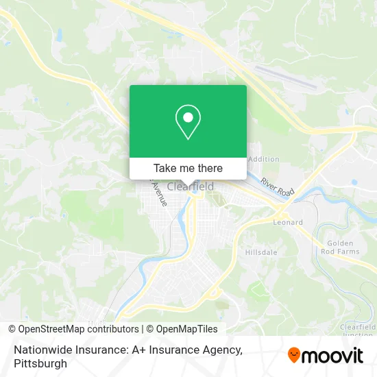 Nationwide Insurance: A+ Insurance Agency map